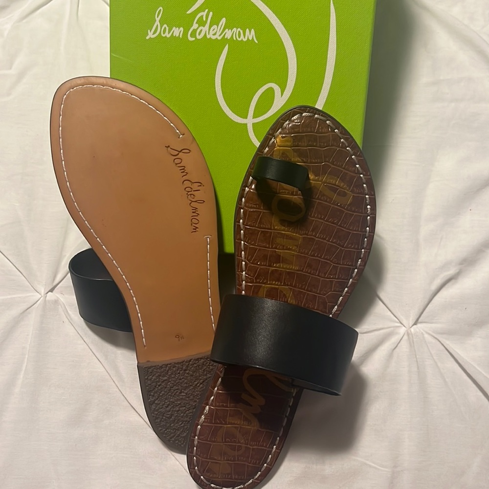 Sam Edelman gorge e, black leather size 91/2